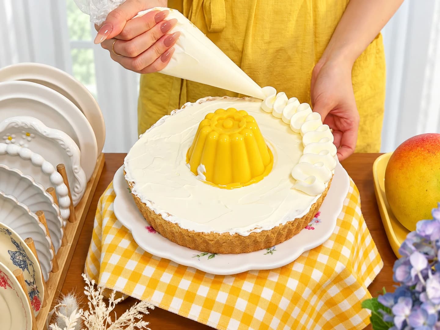Bắt viền kem cánh hoa
