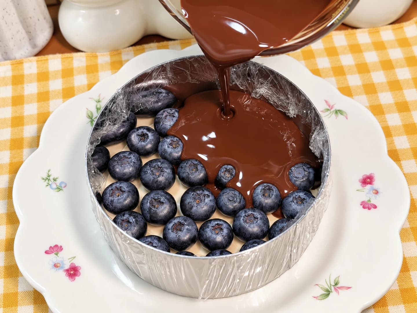 Làm nhân chocolate việt quất