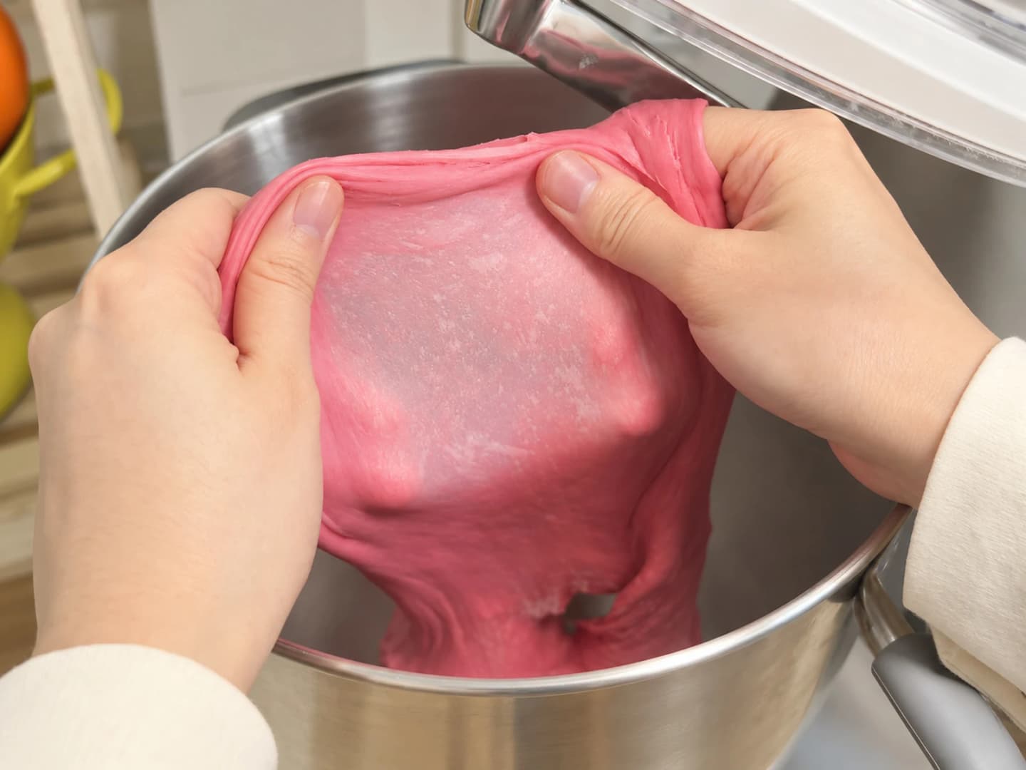 Knead with butter and proof